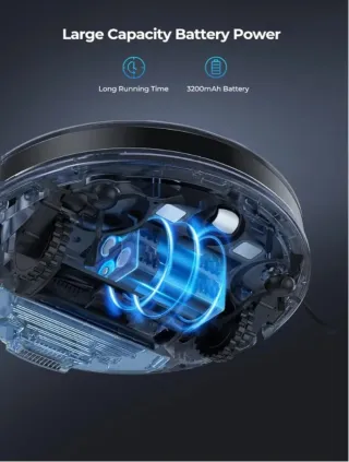 Robot Aspirador y Fregona con Base Autolimpieza