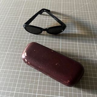 Gafas sol negras mujer, real vintage años 90