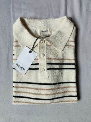 Polo textura de rayas Pull&Bear Talla S