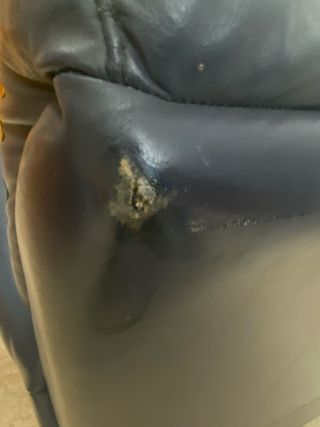 Sofá Natuzzi de Piel Azul