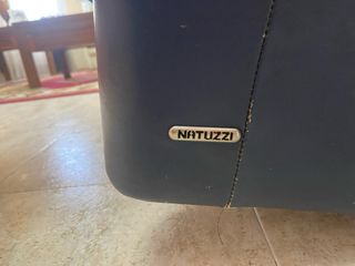 Sofá Natuzzi de Piel Azul