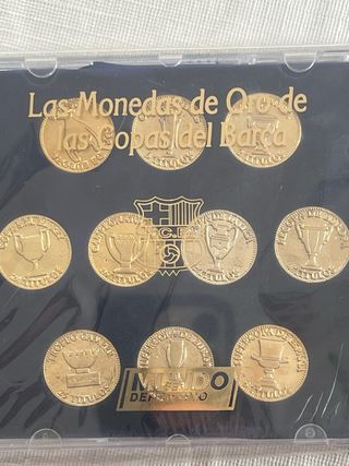 Monedas de Oro Copas del Barça