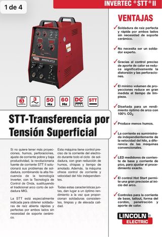 Maquina soldar avanzada LINCOLN STT II 🇺🇸