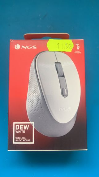 Ratón inalámbrico NGS Dew White