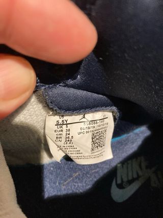 Nike Air Jordan 1 High Mujer Azul Blanco