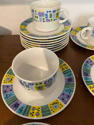 Juego café porcelana 6 servicios