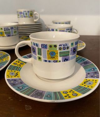 Juego café porcelana 6 servicios