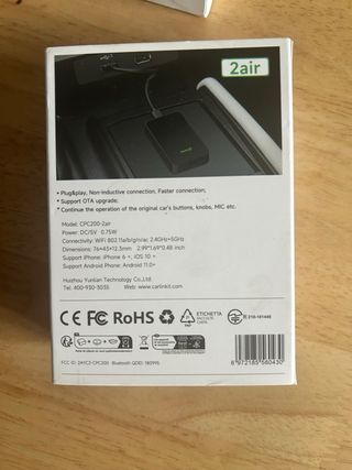 Carlinkit Adaptador Inalámbrico CarPlay AndroidAut
