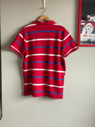 Polo Nike Rayas Rojo/Azul Talla XL