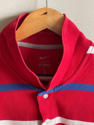 Polo Nike Rayas Rojo/Azul Talla XL