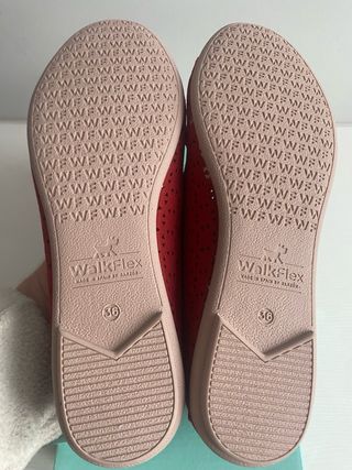 Bailarinas WalkFlex Rojas Talla 36 Nuevas