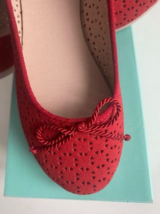 Bailarinas WalkFlex Rojas Talla 36 Nuevas
