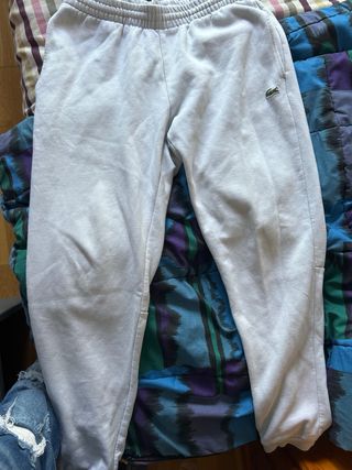 Pantalón Lacoste Tapered Fit Gris Talla S