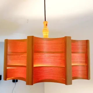 Lámpara Techo Diseño Nórdico Madera