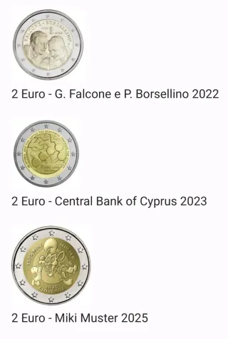 Moedas Comemorativas 2€ UNC