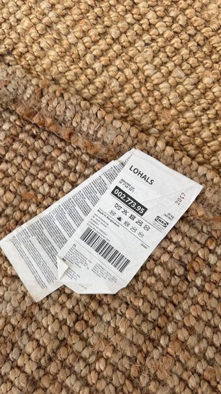 Alfombra Yute Ikea Lohals 2x3m Beige/Marrón