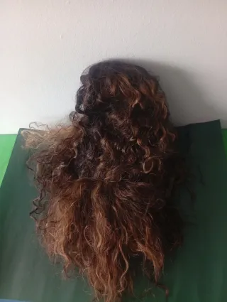 Peluca pelo natural ondulado