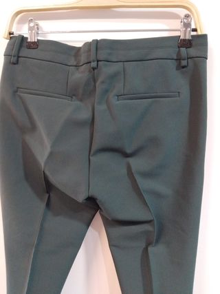Pantalones sastre Massimo Dutti verdes