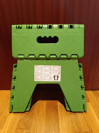 Taburete plegable verde 22cm