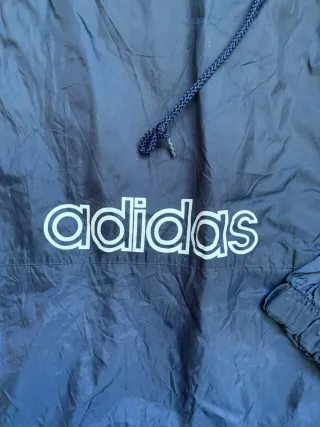 Chaqueta Cortavientos Adidas Vintage Azul