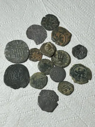 Lotto di monete medievali e romane