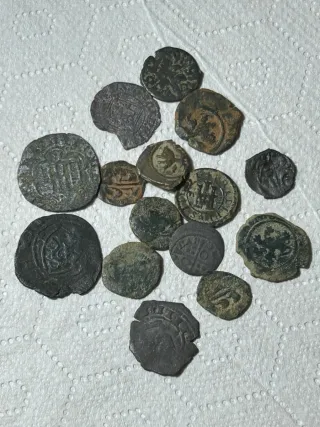 Lotto di monete medievali e romane