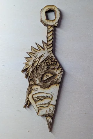 Segnalibro Gaara Naruto in legno artigianale