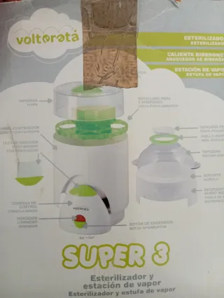 Esterilizador  de biberones y vapor Voltereta