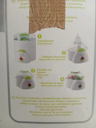 Esterilizador  de biberones y vapor Voltereta