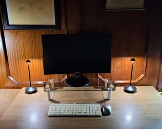 Coppia Lampade Arredamento Wireless, Touch, Nero.