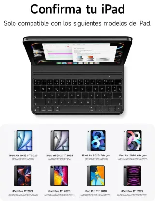 Teclado Delgado HOU iPad Air 6/5/4 Pro 11