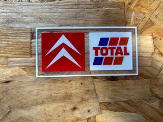Pegatina Citroën y Total