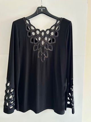 Top Negro Joseph Ribkoff Reversible