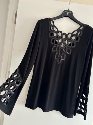 Top Negro Joseph Ribkoff Reversible