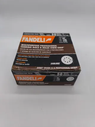50 Discos Lija Fandeli 12.7 cm (80, 120, 220)