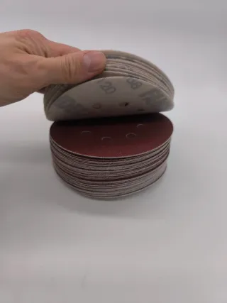 50 Discos Lija Fandeli 12.7 cm (80, 120, 220)