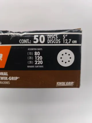 50 Discos Lija Fandeli 12.7 cm (80, 120, 220)