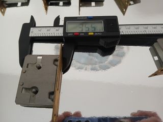 Lotto 10 Serrature Vintage Infilare 20mm