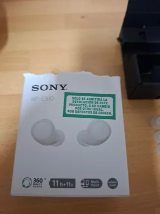 Cascos Sony Inalámbricos Blancos