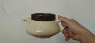 Tetera Jarra Cerámica Vintage Minimalista 500 ml.