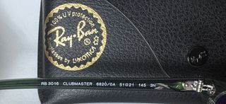 RAY BAN CLUBMASTER ORIGINAL NUEVAS A ESTRENAR