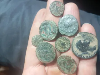 Lote monedas romanas antiguas