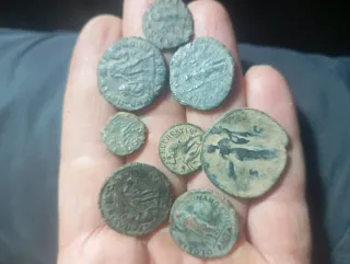 Lote monedas romanas antiguas