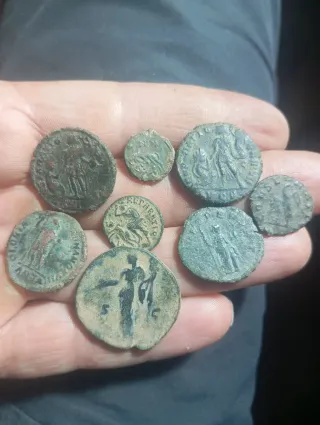 Lote monedas romanas antiguas