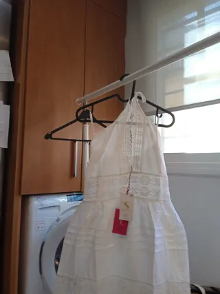 Vestido largo bordado S