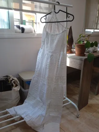 Vestido largo bordado S