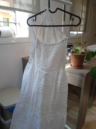 Vestido largo bordado S