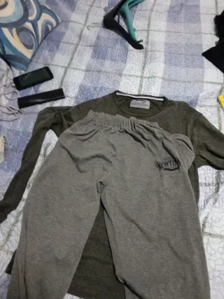 YONK46 T-shirt NY e Pantalone Grigio M