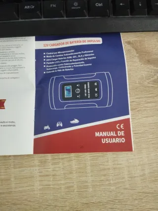 Cargador para Batería de coche y moto 12V NWOUIIAY