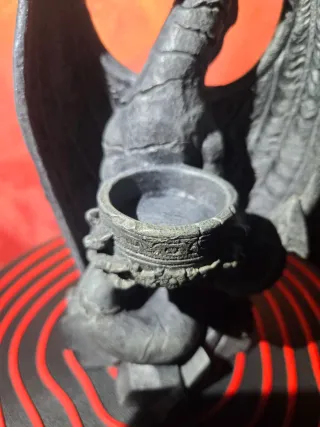 Portacandele Drago Gotico 24 cm + 10 Candele❗-20%❗